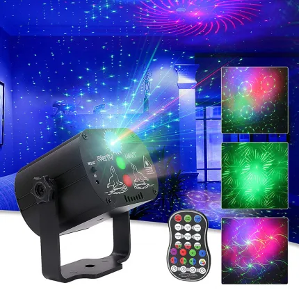 Mini DJ Disco Party Stage Light with Voice Effect Control for Home Dance Floor