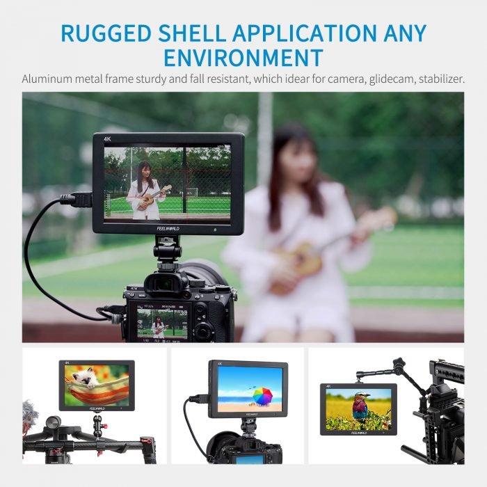 FEELWORLD T7 PLUS 7Inch 3D LUT On-camera Field Monitor Aluminum Housing 4K HDMI Input/ Output For Video Shooting - Image 3