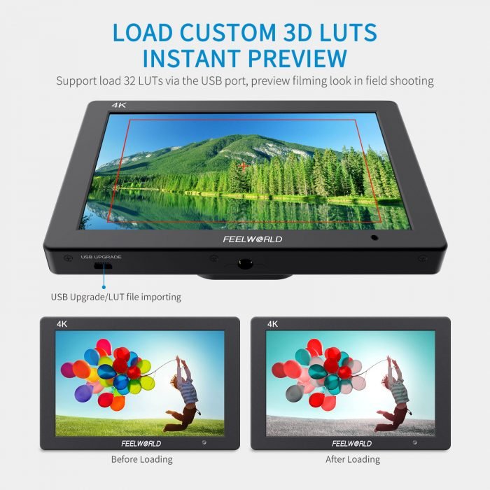 FEELWORLD T7 PLUS 7Inch 3D LUT On-camera Field Monitor Aluminum Housing 4K HDMI Input/ Output For Video Shooting - Image 5