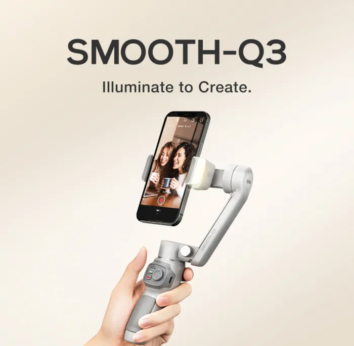 ZHIYUN SMOOTH Q3 Combo 3-Axis Gimbal Stabilizer for mobile phones and iPhone 14 pro max - Image 8