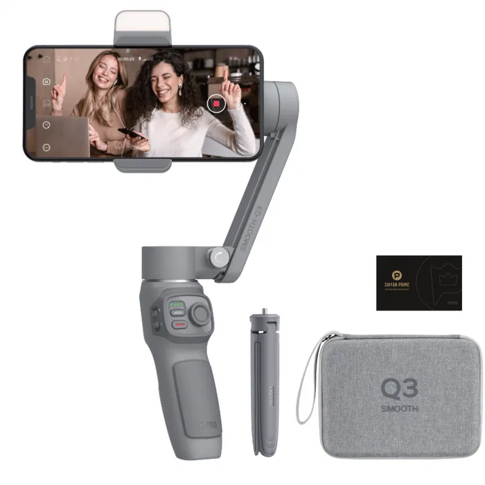 ZHIYUN SMOOTH Q3 Combo 3-Axis Gimbal Stabilizer for mobile phones and iPhone 14 pro max - Image 1