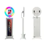 iPad Photo Booth kiosk Stand Photo Booth for DJ Birthday Christmas Party with Customized Logo and Ipad Size and Portable Flight Case - Image 4