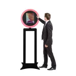 iPad Photo Booth kiosk Stand Photo Booth for DJ Birthday Christmas Party with Customized Logo and Ipad Size and Portable Flight Case - Image 7