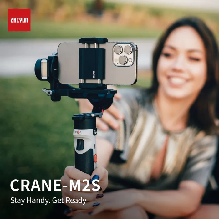 Zhiyun Crane M2S Combo 3-Axis Handheld Camera Gimbal Stabilizer for Compact Camera Action Cameras & Smartphones - Image 8