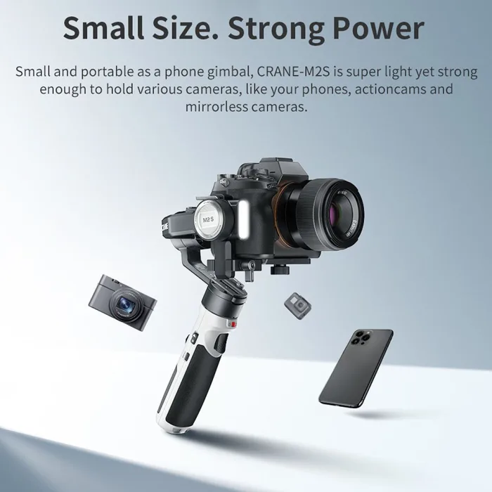 Zhiyun Crane M2S Combo 3-Axis Handheld Camera Gimbal Stabilizer for Compact Camera Action Cameras & Smartphones - Image 2