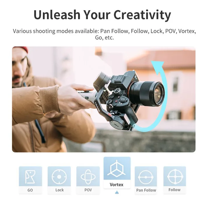 Zhiyun Crane M2S Combo 3-Axis Handheld Camera Gimbal Stabilizer for Compact Camera Action Cameras & Smartphones - Image 3