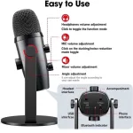 Jmary MC-PW10 Multifunctional USB Recording Microphone for Podcast Gaming and Live Streaming - Image 2