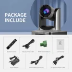 FEELWORLD NDI20X PTZ Camera 20X Optical Zoom HD1080P@60fps PoE NDI HDMI 3G-SDI - Image 4