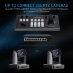 FEELWORLD KBC10 PTZ Camera Controller with Joystick and Keyboard Control PoE Supported Multiple Control and Network Protocol - Image 13