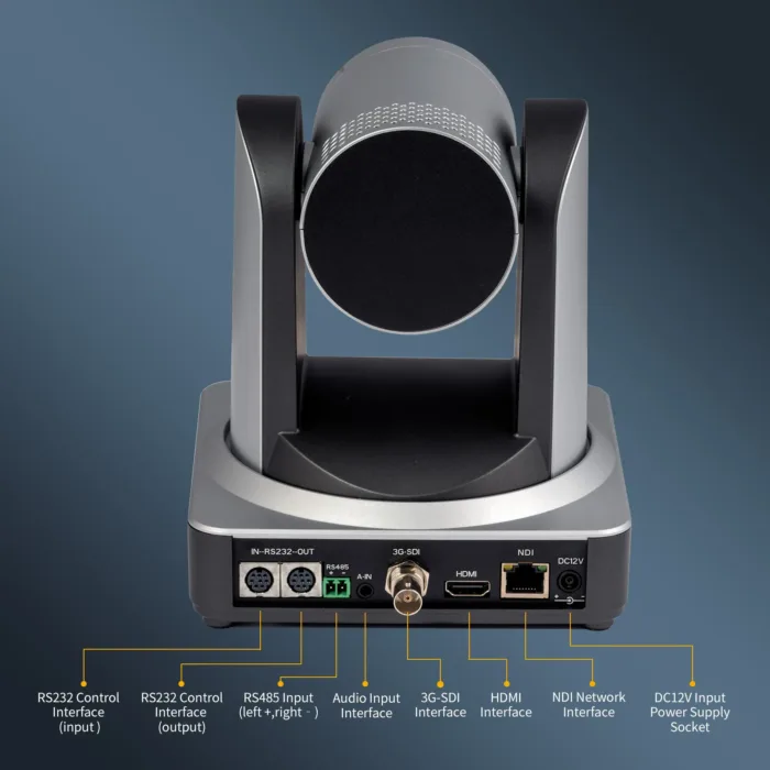 FEELWORLD NDI20X PTZ Camera 20X Optical Zoom HD1080P@60fps PoE NDI HDMI 3G-SDI - Image 2