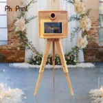 Vintage Wooden Photo Booth With Adjustable Height and Life time Activated Spark Booth Software for Weddings Parties and Special Events - Image 4