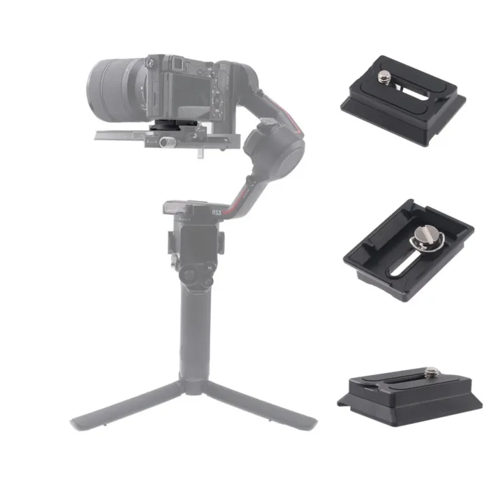 Small Tripod Quick Release Plate Camera Plate for for DJI Ronin Rs3 Gimbal Camera Tripod Head - Image 1
