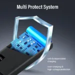 Promate Bolt-20Pro Portable High-Capacity 20000Mah Slim Power Bank, Dual USB Ports, 10W Type-C Input/Output Port, Smart LED Display, Safe Adaptive Charging for Smartphones - Image 6