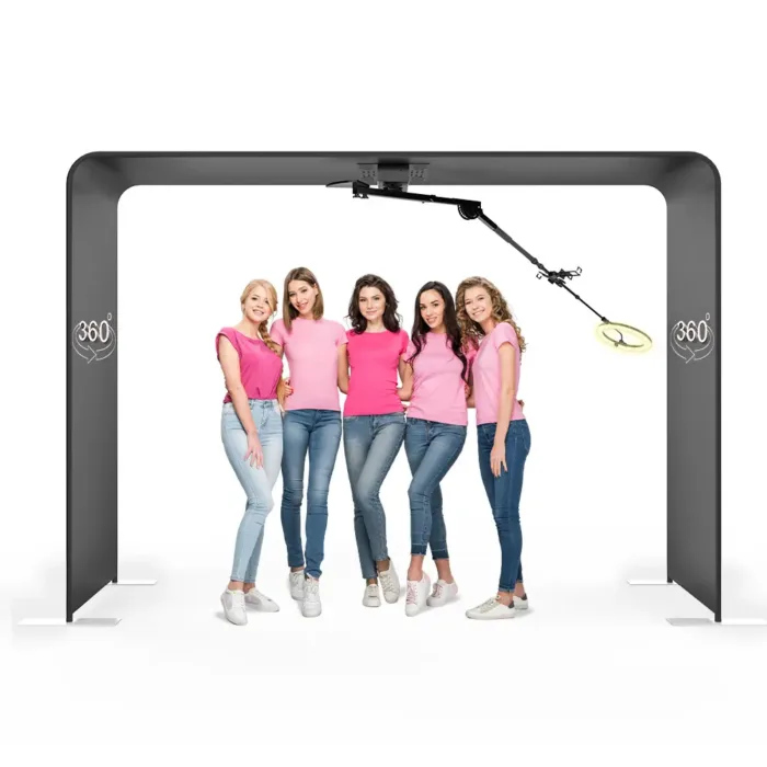 Xria Overhead 360 Photo Booth Truss with Remote Controller and Mobile Application Automatic 360 Video Portable Top Spinner 360 Photobooth - Image 7