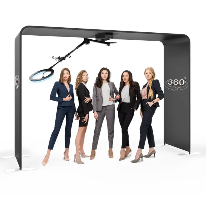 Xria Overhead 360 Photo Booth Truss with Remote Controller and Mobile Application Automatic 360 Video Portable Top Spinner 360 Photobooth - Image 2