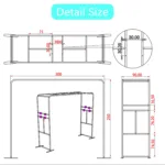 Xria Overhead 360 Photo Booth Truss with Remote Controller and Mobile Application Automatic 360 Video Portable Top Spinner 360 Photobooth - Image 13
