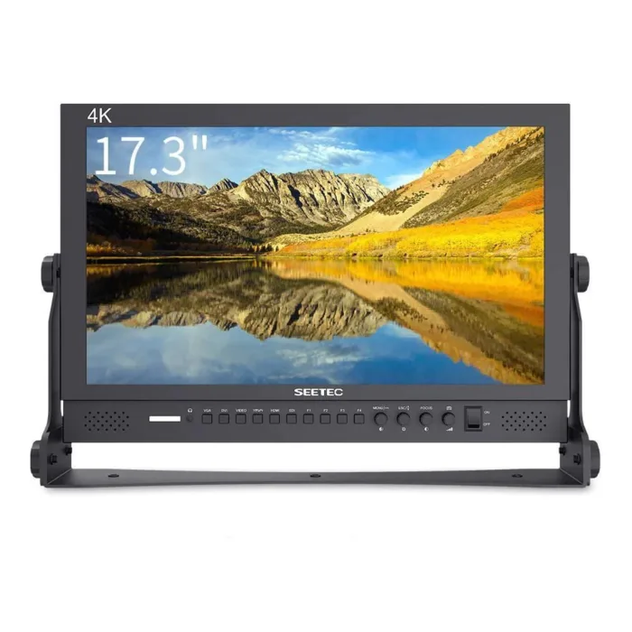 SEETEC P173-9HSD 17.3 Inch Broadcast Studio Monitor Desktop 1920x1080 3G SDI 4K HDMI AV YPbPr Aluminum Design - Image 1