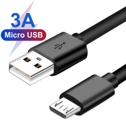 JSJ Micro USB Cable Fast Charging Micro Data Cord For Cameras and Samsung Redmi Mobile Phones