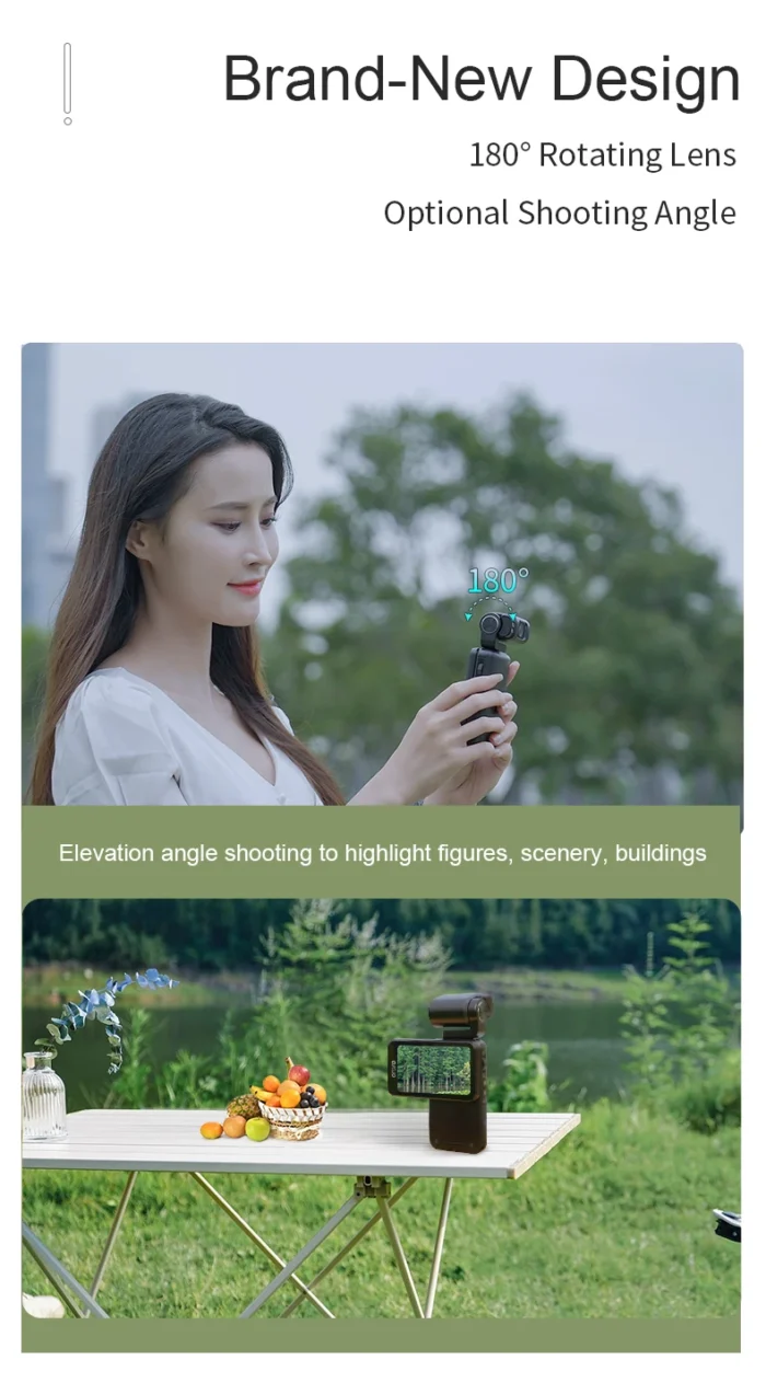 Ordro M3 Palm Camcorder Vlog Camera Big Screen Handheld Video Camara Digital 4K 60FPS Mini Pocket Gimbal Camera - Image 11