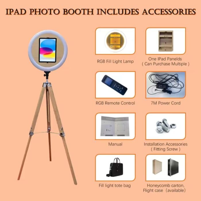 Ipadbooth New Design Vintage Ipad Photobooth 12.9 Photo Booth Shell For Party Wedding and Events - Image 2