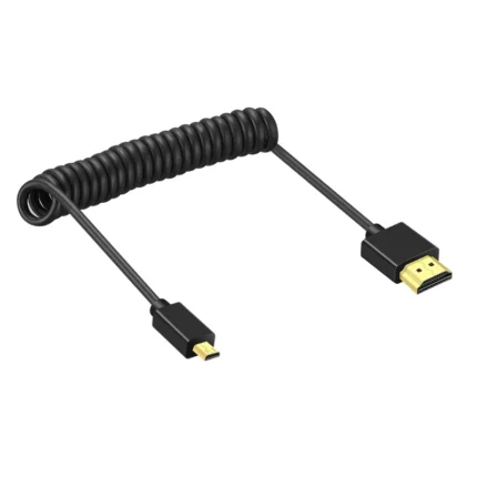 Micro HDMI Cable 0.25M Ultra Slim Flexible Micro HDMI to HDMI Cable for Connecting Sony Mirrorless and other DSLR Cameras to Monitor
