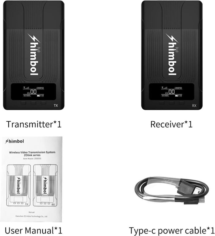 Shimbol ZO600S SDI & f Transmission System 1080 P60 HDMI&SDI Built-in Antenna Suit 600 ft Range 0.08s Latency 3 APP Monitoring Transmitter and Receiver - Image 12