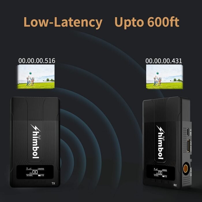 Shimbol ZO600S SDI & f Transmission System 1080 P60 HDMI&SDI Built-in Antenna Suit 600 ft Range 0.08s Latency 3 APP Monitoring Transmitter and Receiver - Image 6