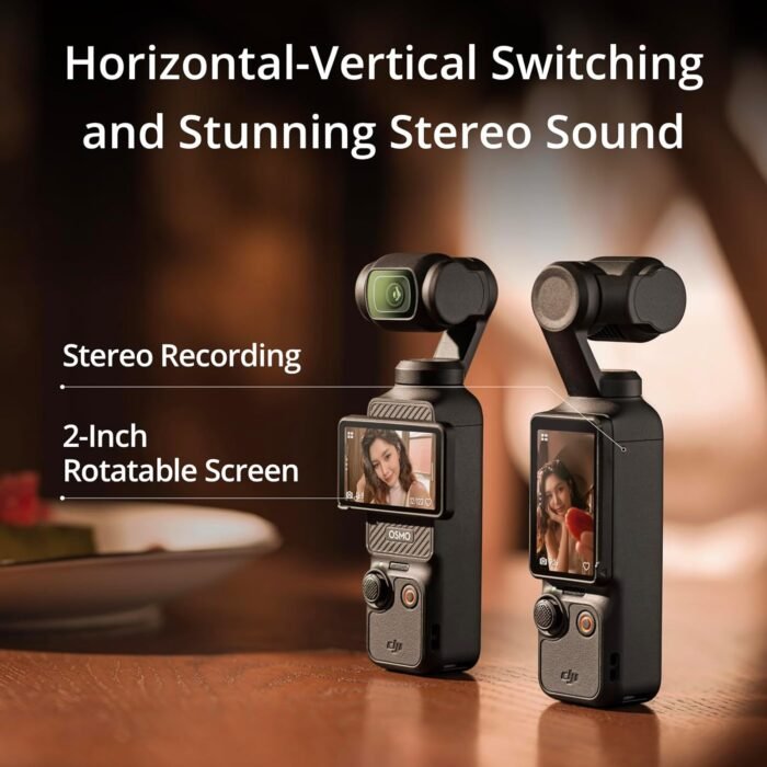 DJI Osmo Pocket 3 Creator Combo, Vlogging Camera with 1'' CMOS & 4K/120fps Video, 3-Axis Stabilization, Face/Object Tracking, Fast Focusing, Mic Included for Clear Sound, Small Camera for Photography - Image 5
