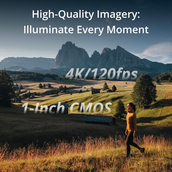 DJI Osmo Pocket 3 Creator Combo, Vlogging Camera with 1'' CMOS & 4K/120fps Video, 3-Axis Stabilization, Face/Object Tracking, Fast Focusing, Mic Included for Clear Sound, Small Camera for Photography - Image 7