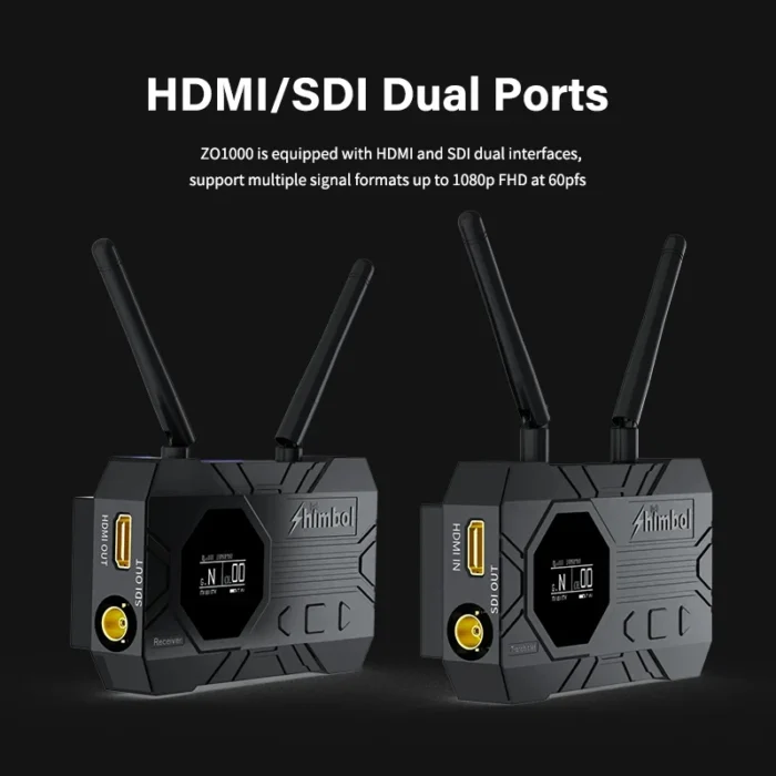 SHIMBOL ZO1000 Portable Full HD Wireless Video Transmission System 1000FT UVC Livestreaming Group Mode Monitor - Image 10