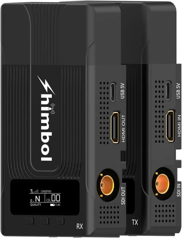Shimbol ZO600S SDI & f Transmission System 1080 P60 HDMI&SDI Built-in Antenna Suit 600 ft Range 0.08s Latency 3 APP Monitoring Transmitter and Receiver - Image 4