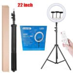 LJJ-22 Ring Light 22 Inch Dimmable ringlight With Tripod Stand And Remote For Vlogging And Taking Photos - Image 6